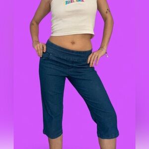 Denim Capri Pants